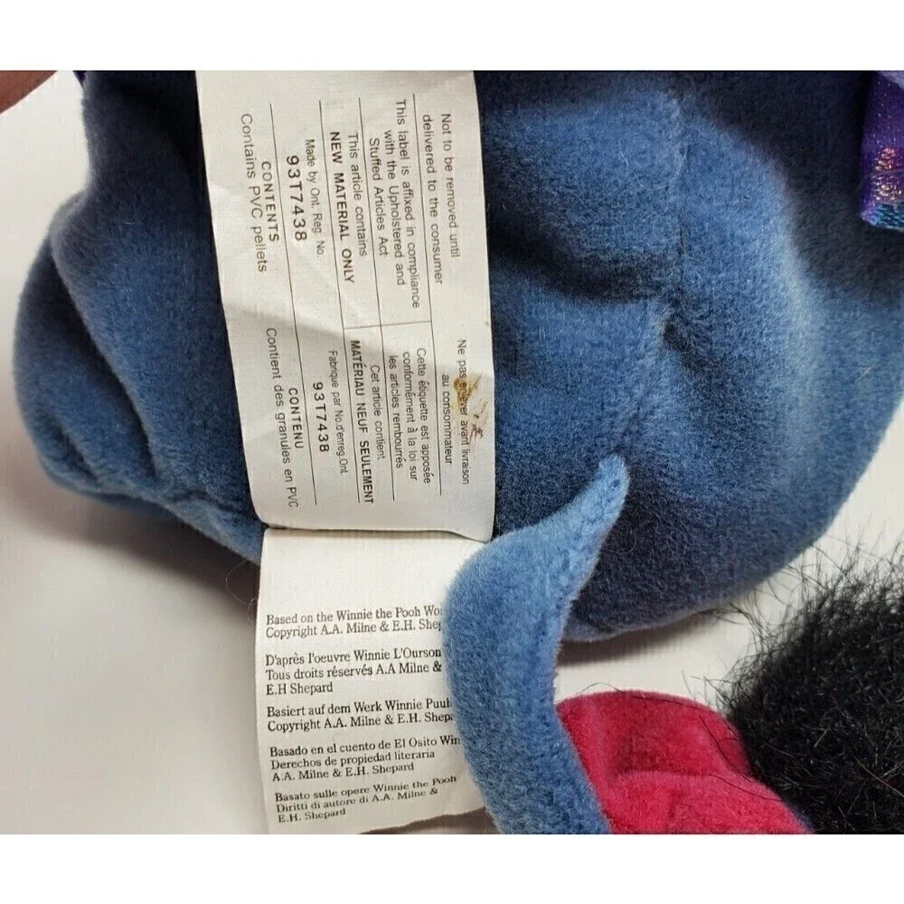 THE DISNEY STORE SUGAR PLUM FAIRY EEYORE BEAN BAG PLUSH TOY EXCLUSIVE RETIRED